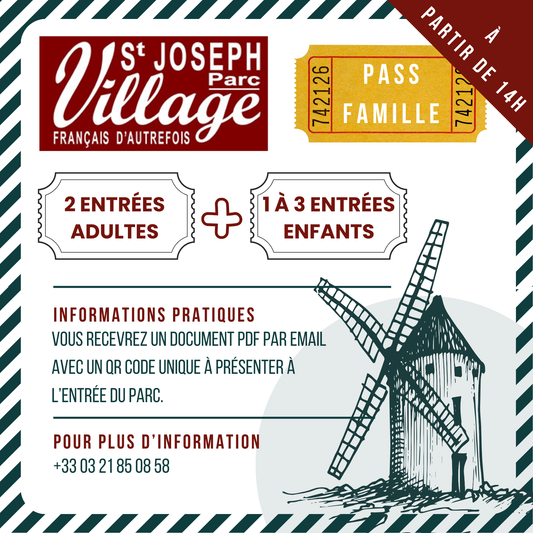 Pass Famille – Après-midi (à partir de 14h)