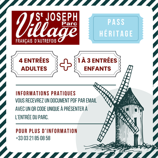 Pass Héritage (4 Adultes + 1 à 3 Enfants)