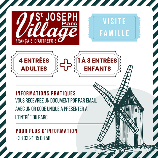 Pass Intergénérationnel (4 personnes de + de 16 ans et 1 à 3 Enfants)